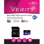 خرید Verity Extreme MicroSD XC Card UHS-I Class 3 - 64GB - ظرفیت 64GB